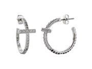 Montana Silversmiths Jewelry Womens Earrings Cross Rope Silver ER3072