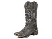 Roper Western Boots Women Metallic Eagle 8.5 Brown 09 021 0901 0688 BR