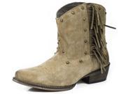 Roper Western Boots Womens Fringe Studs 7 Tan 09 021 0977 0663 TA