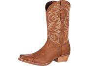 Durango Western Boots Mens 12 Gambler Square Toe 11.5 W Brown DDB0072