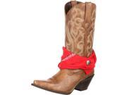 Durango Western Boots Womens Crush Bandana Snip Toe 8.5 M Tan DRD0089