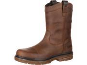 Rocky Work Boots Mens 10 Elements Shale Waterproof 8 W Brown RKK0155