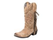 Roper Western Boot Womens Fringes Leather 11 B Tan 09 021 0957 0713 TA