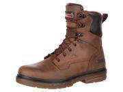 Rocky Work Boots Mens 8 Elements Shale Waterproof 13 W Brown RKK0160