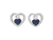 Montana Silversmiths Jewelry Womens Earrings Studs Heart Silver ER3029