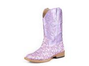 Roper Western Boots Girls Floral 3 Child Purple 09 018 1901 1520 PU