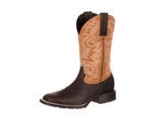Durango Western Boots Mens Mustang Pull Straps 11 W Brown DDB0082