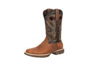 Durango Western Boots Mens Rebel Pull Leather Rocker 9 M Brown DDB0076