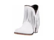 Dingo Fashion Boot Womens 6 Juju Cowboy Heel Suede 7.5 M White DI7451