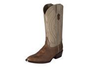 Ferrini Western Boot Men Exotic Kangaroo 8.5 D Antique Saddle 10811 15