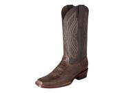 Ferrini Western Boots Mens Exotic Kangaroo Square 9.5 EE Choc 10871 09