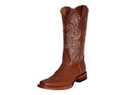Ferrini Western Boots Mens Cowboy Narrow Square 9.5 D Cognac 12271 02