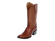 Ferrini Western Boots Mens Exotic Gator Square 10 D Cognac 10771 02