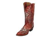Ferrini Western Boots Womens Vixen Cross Snip Studs 8.5 B Red 94061 22
