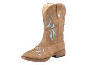 Roper Western Boots Girls Glitter 3 Child Sand 09 018 1901 1549 TA