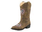 Roper Western Boots Girls Daisy 3 Child Brown 09 018 1556 1117 BR