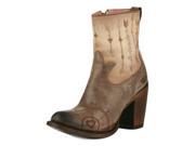 Lane Western Boots Womens Cowboy Wanderlust 8.5 B Brown Bone JG0011A