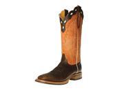 Cinch Western Boots Mens Scalloped Square Piping 10.5 D Brown CFM610