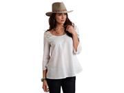 Stetson Western Shirt Womens 3 4 Sleeve M White 11 050 0592 0206 WH