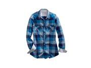 Tin Haul Western Shirt Womens L S Snap M Blue 10 050 0062 0224 BU