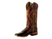 Horse Power Western Boots Mens Square Roper 10.5 D Toast Bison HP1784
