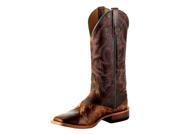 Horse Power Western Boots Mens Square Roper 10 EE Studley Honey HP1797