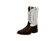 Tony Lama Western Boots Mens 3R Square Toe 11 D Uvalde White 3R1126
