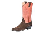 Stetson Western Boots Womens Suede Snip 7.5 B Red 12 021 6105 0882 RE