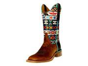 Cinch Western Boots Womens Edge Tribal Beaded Aztec 6.5 B Tan CEW145