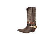 Durango Western Boots Women Crush Accessory Snip Toe 7 M Brown DRD0123