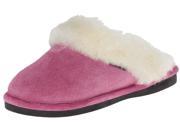 Old Friend Slippers Womens Sheepskin Scuff S 5 6 W Pink 441201