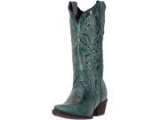 Laredo Western Boots Womens 12 Snip Toe Leather 8 M Green 51038