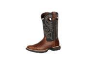 Durango Western Boots Mens Ostrich Embossed Pull On 8 M Brown DDB0098