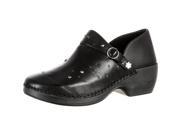 Rocky 4EurSole Work Shoe Women Studded Leather Clog 40 M Black RKYH040