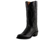 Lucchese Western Boots Mens Ranch Leather Round 8 EE Black M1006.R4