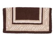 Tough 1 Saddle Blanket Wool Barbwire 36 x 34 Brown Tan White 35 8925