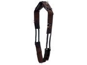 Tough 1 Girth Professional Leather Cotton Web Training Brown 52 60