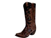 Lucchese Western Boots Womens Fiona Snip Studs 9 B Cafe M5015.S54