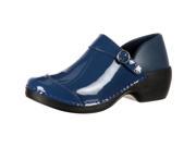 Rocky 4EurSole Work Shoes Womens Patent Leather Clog 42 M Blue RKH047