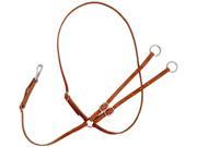 Tough 1 Martingale Training Adjustable Leather Harness Brown 53 4274