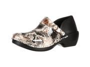 Rocky 4EurSole Work Shoes Womens Leather Clog 38 W Serpentine RKH052