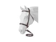 EquiRoyal Bridle English Padded Fancy Raised Stitched Brown 22 6558