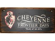 Cowboy Signs Wood Wall Hanging Cheyenne Frontier Days Black 7011c