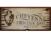 Cowboy Signs Wood Wall Hanging Rustic Cheyenne Frontier Days White 811