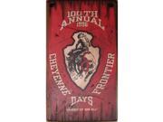 Cowboy Signs Wood Wall Hanging Western Cheyenne Frontier Days Red 7011