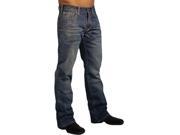 B. Tuff Western Denim Jeans Mens Crush Rlx 44 Reg Med Wash MCRUSH