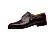 Ferrini Dress Shoes Mens Belly Gator Lace Up 10.5 D Chocolate F3520