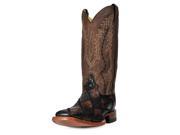 Cinch Western Boot Mens Python Patchwork Square 12 D Chocolate CFM1016