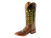 Horse Power Western Boots Boys Kids Roper Square 5 Youth Toast HPY1783
