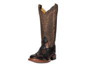Cinch Western Boots Womens Python Square Toe 10 B Chocolate CFW1019